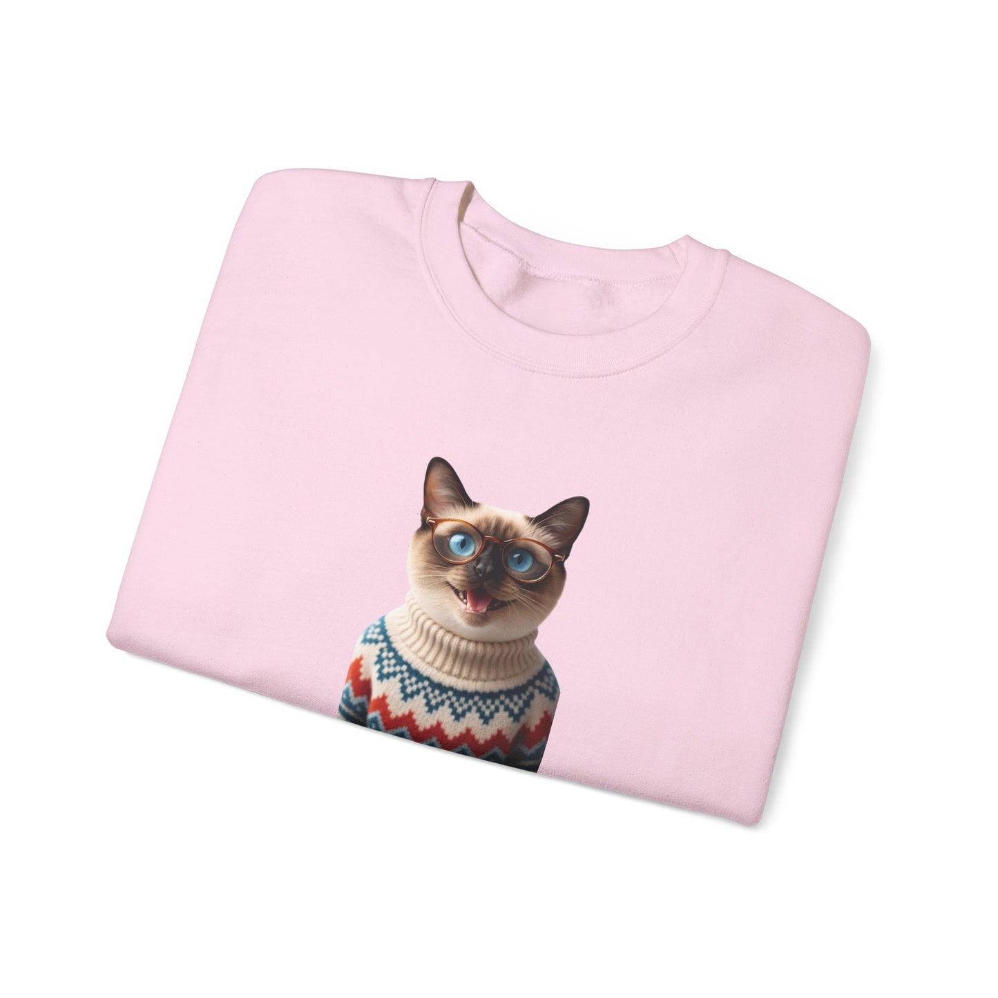 Cat Mom Sweatshirt — "Cat Mom: A Title Just Above Queen" Cozy Crewneck for Cat Lovers