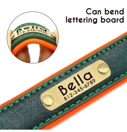 Leather Personalized Dog Collar