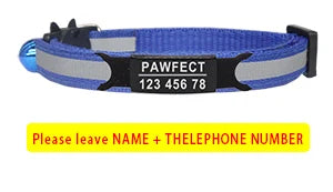 Custom Personalized Reflective Cat Collar