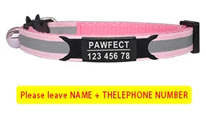 Custom Personalized Reflective Cat Collar