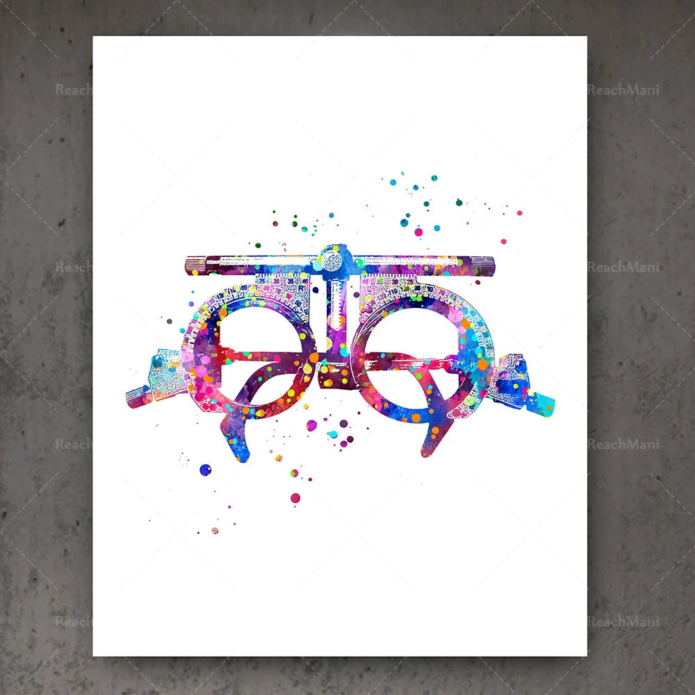 Ophthalmology Art Eye Anatomy Print Set Decor