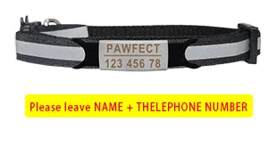 Custom Personalized Reflective Cat Collar