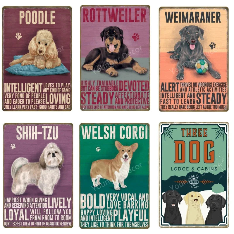Funny Animals Pet Dogs Wall Decor Poster