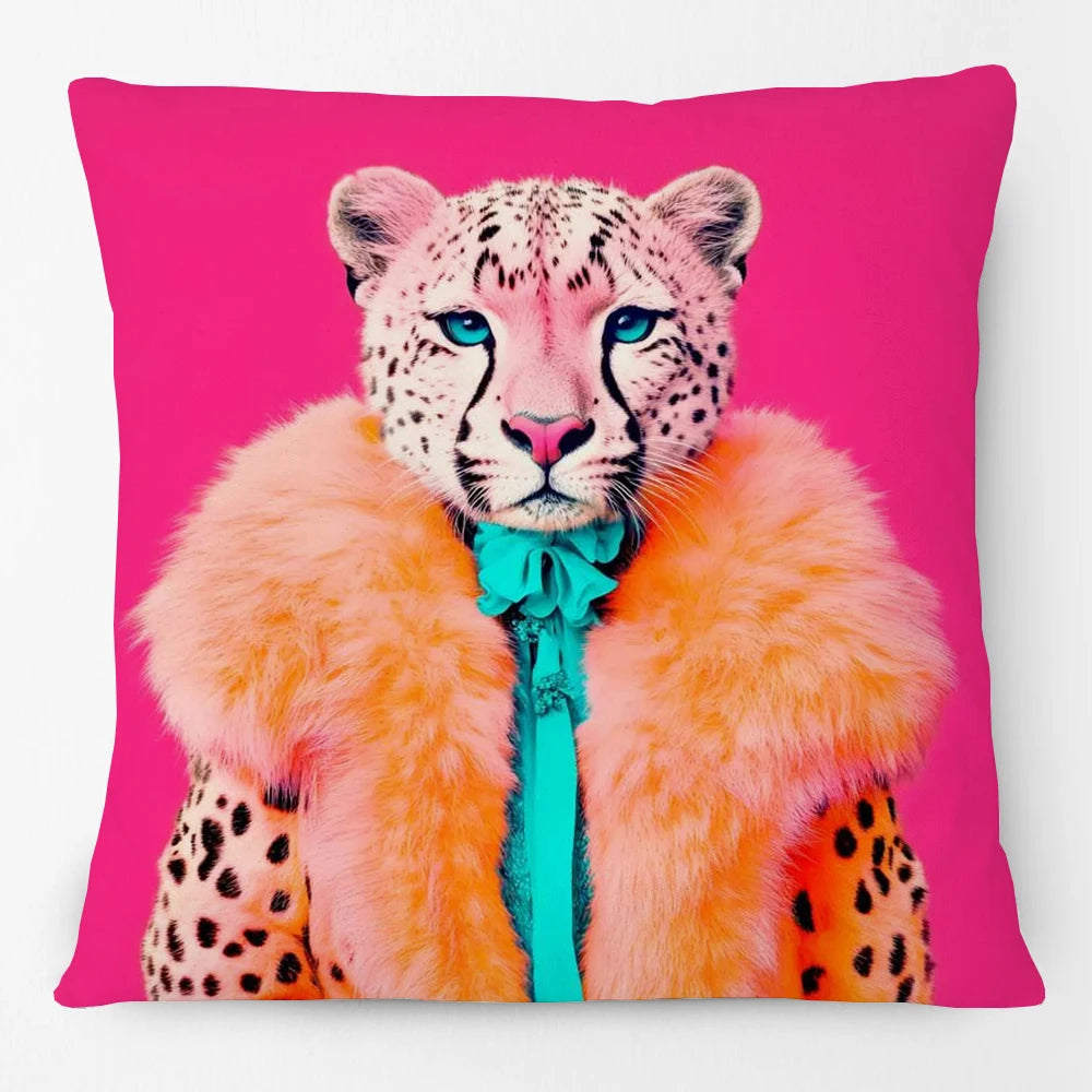 Cool Animals Portraits Cushion Cover