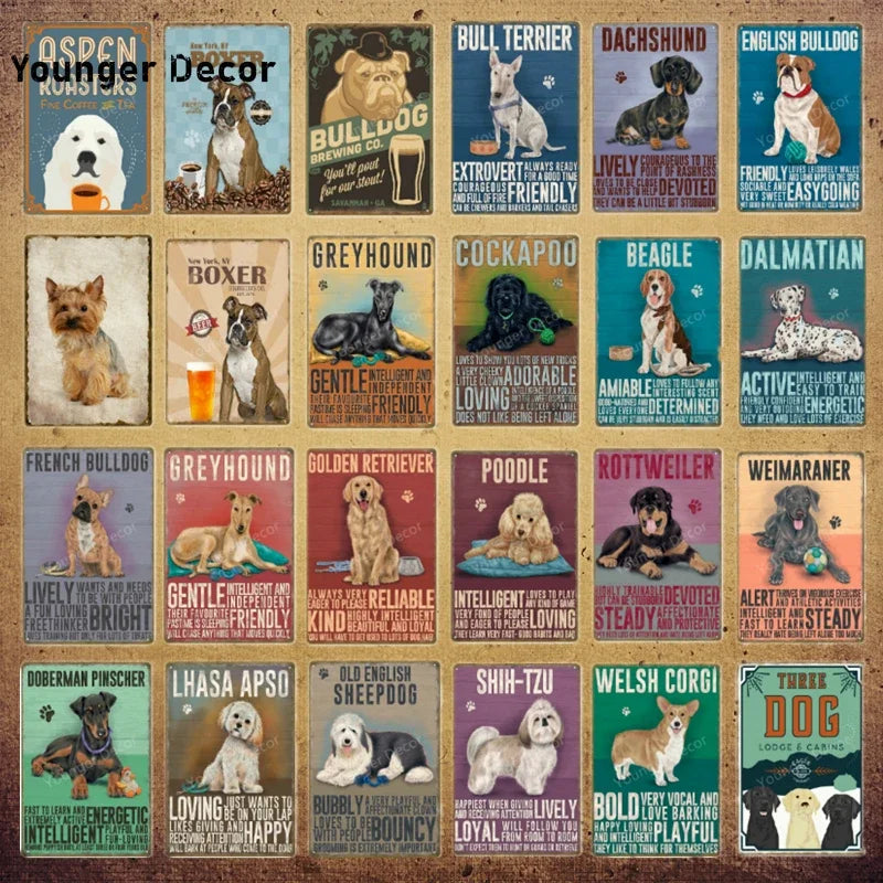 Funny Animals Pet Dogs Wall Decor Poster