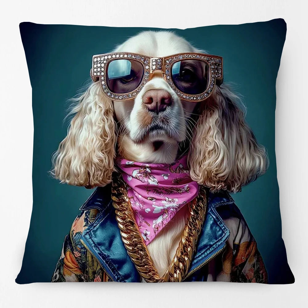 Cool Animals Portraits Cushion Cover