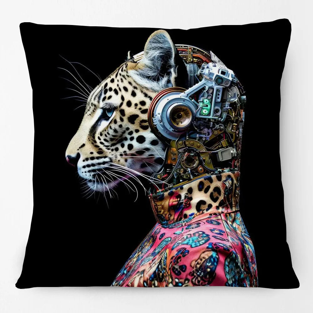 Cool Animals Portraits Cushion Cover