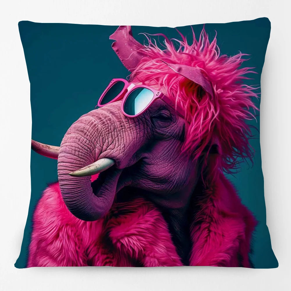 Cool Animals Portraits Cushion Cover