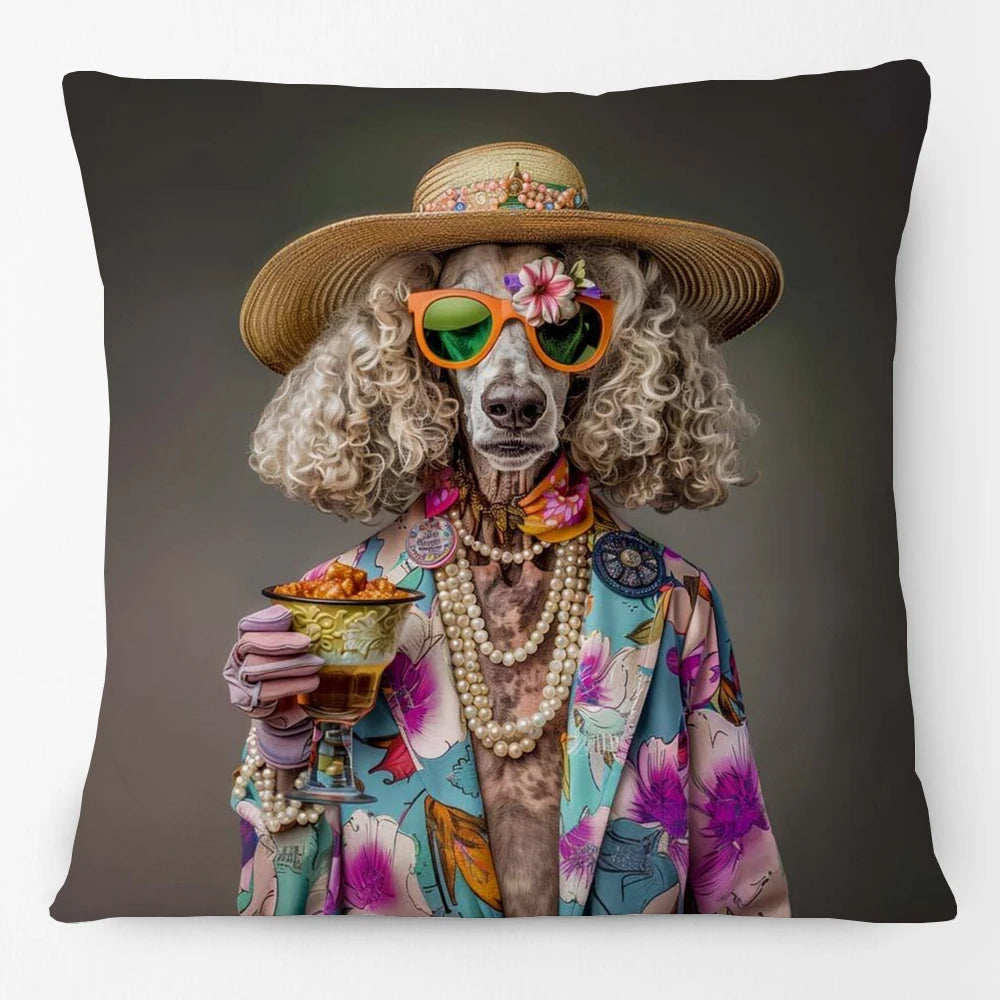 Cool Animals Portraits Cushion Cover