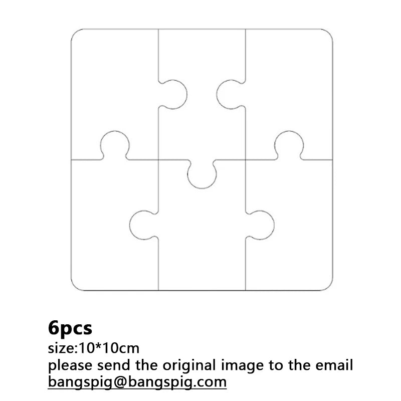Photo Custom Wooden Personalized Square Puzzle