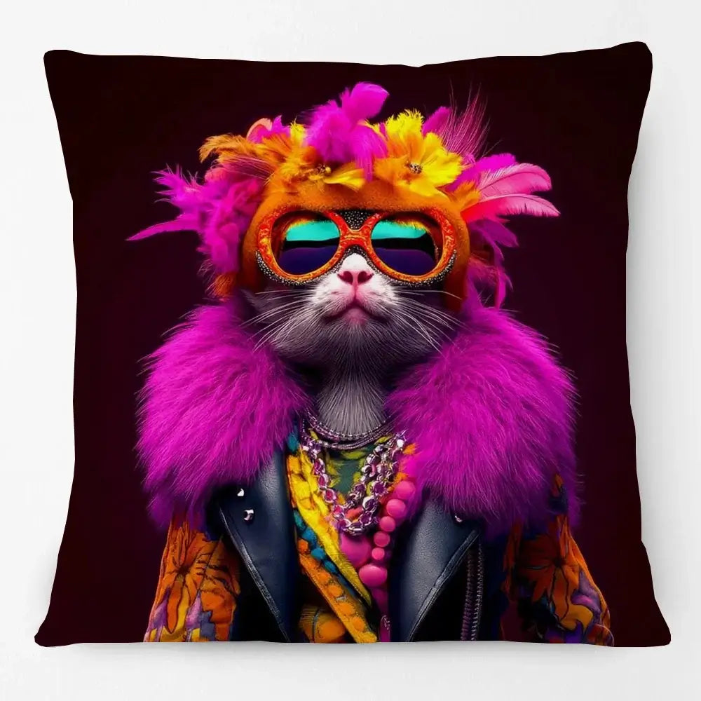 Cool Animals Portraits Cushion Cover