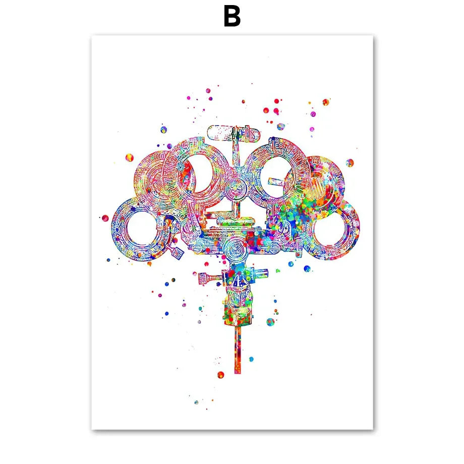Vision Optometrist Eye Anatomy Doctor Optician Wall Art