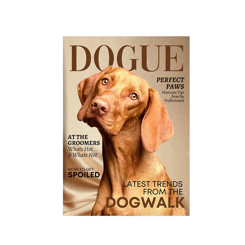 Personalized Custom Pets Magazine Art Poster