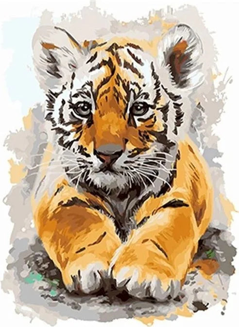 40x50cm Painting By Numbers Animals On Canvas