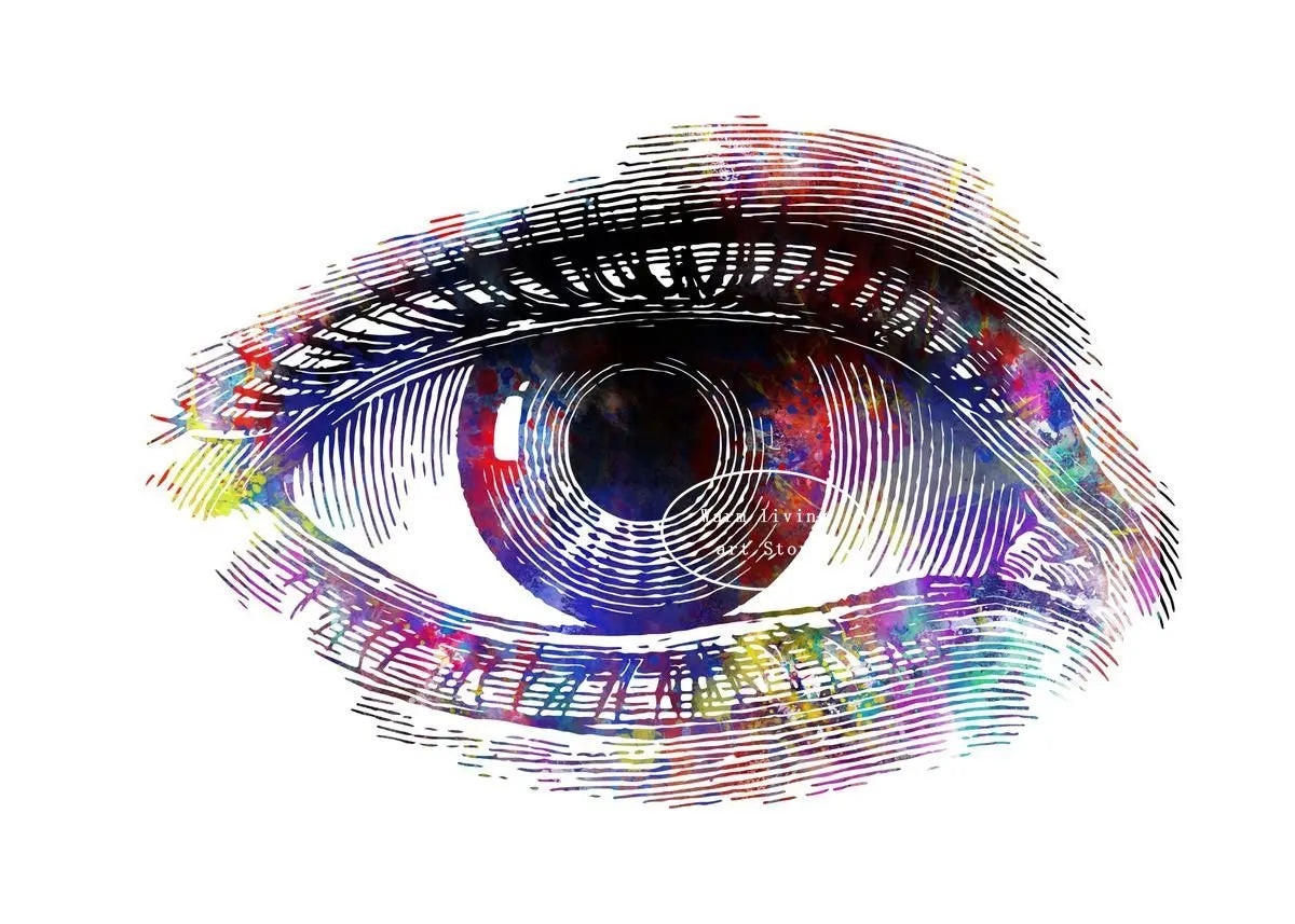 Optician human Eye Anatomy Art Canvas Painting