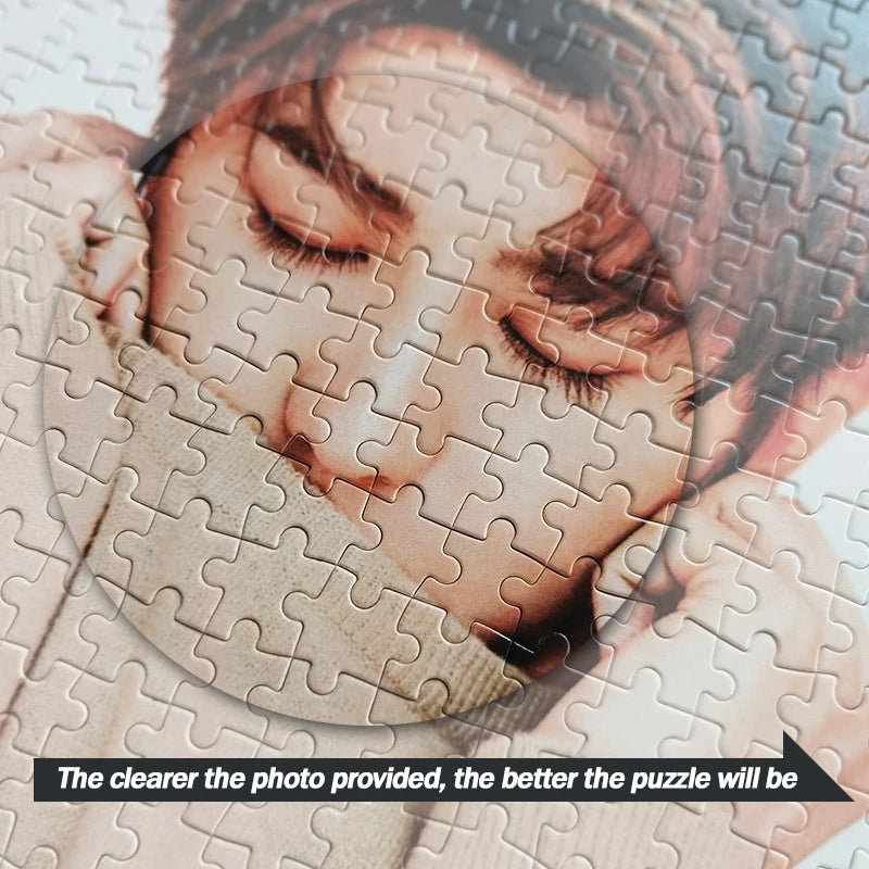 Photo Custom Wooden Personalized Square Puzzle