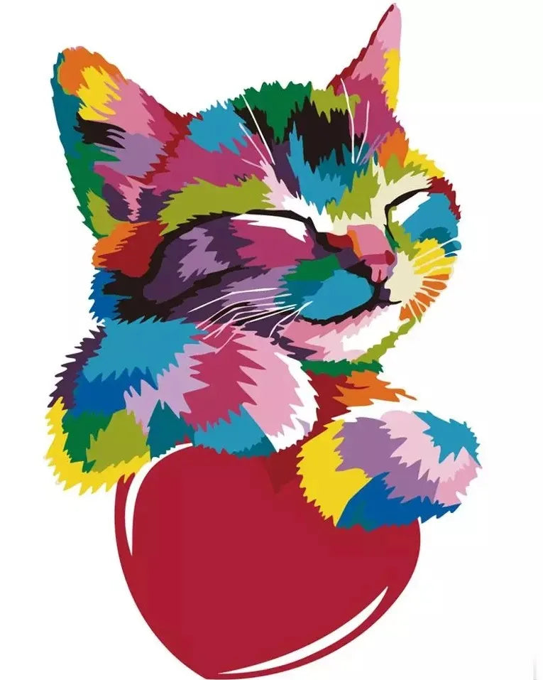 40x50cm Painting By Numbers Animals On Canvas