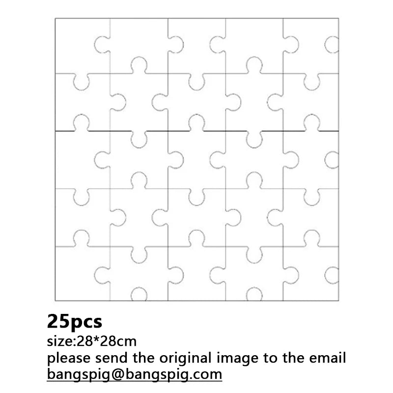 Photo Custom Wooden Personalized Square Puzzle