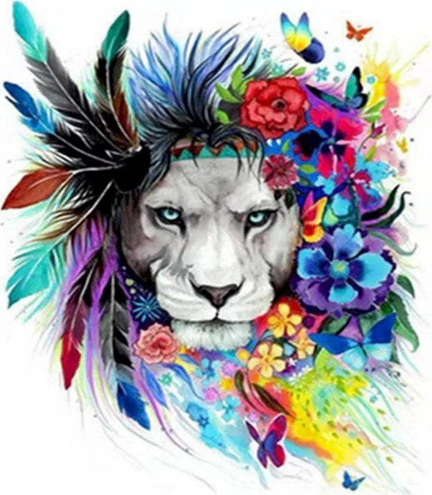 40x50cm Painting By Numbers Animals On Canvas