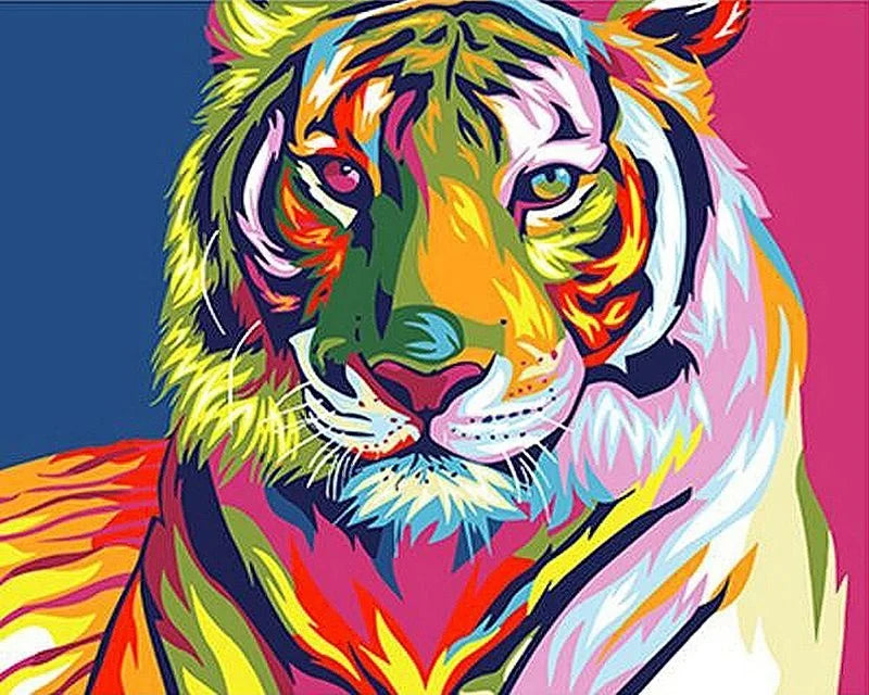 40x50cm Painting By Numbers Animals On Canvas