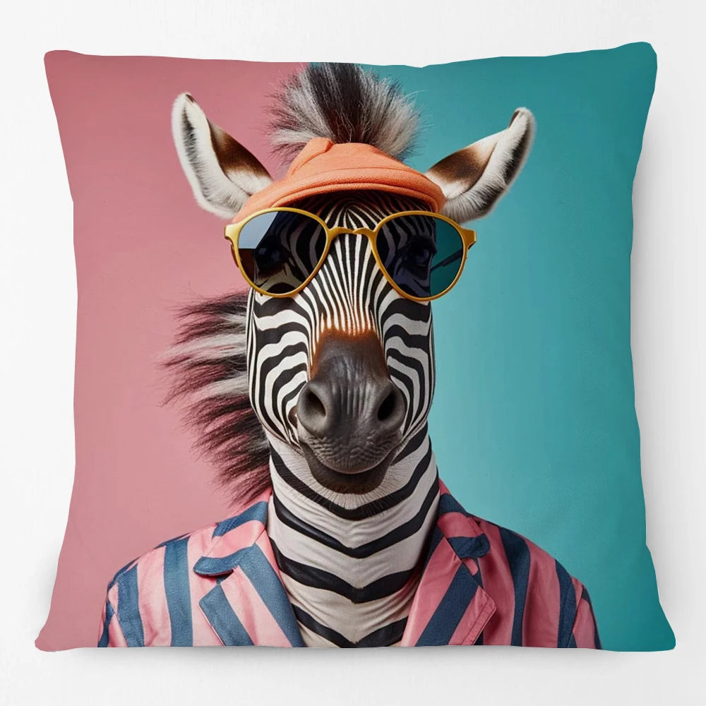 Cool Animals Portraits Cushion Cover