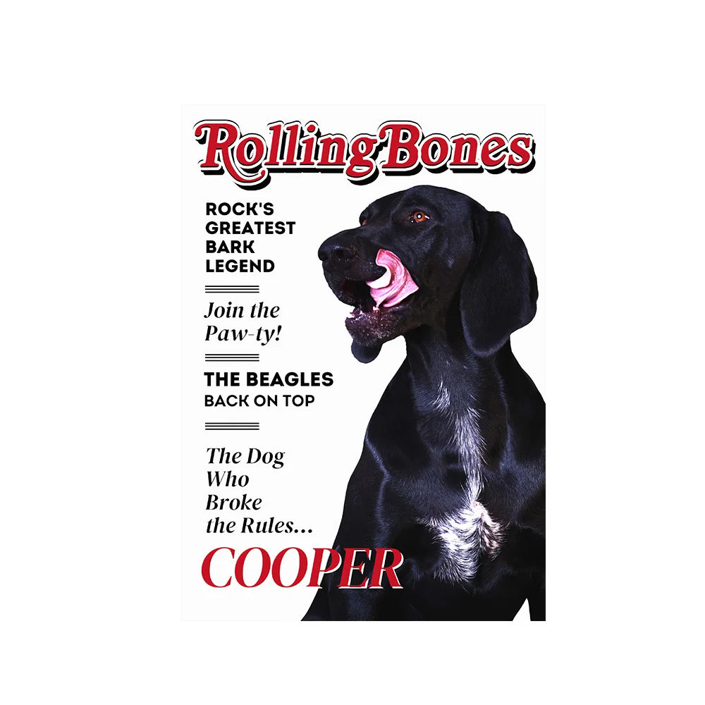 Personalized Custom Pets Magazine Art Poster