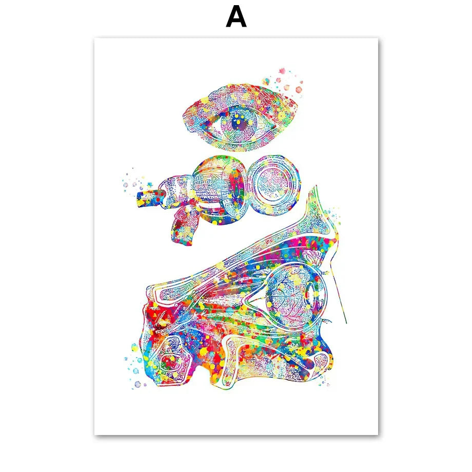 Vision Optometrist Eye Anatomy Doctor Optician Wall Art