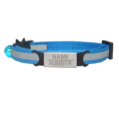Custom Personalized Reflective Cat Collar
