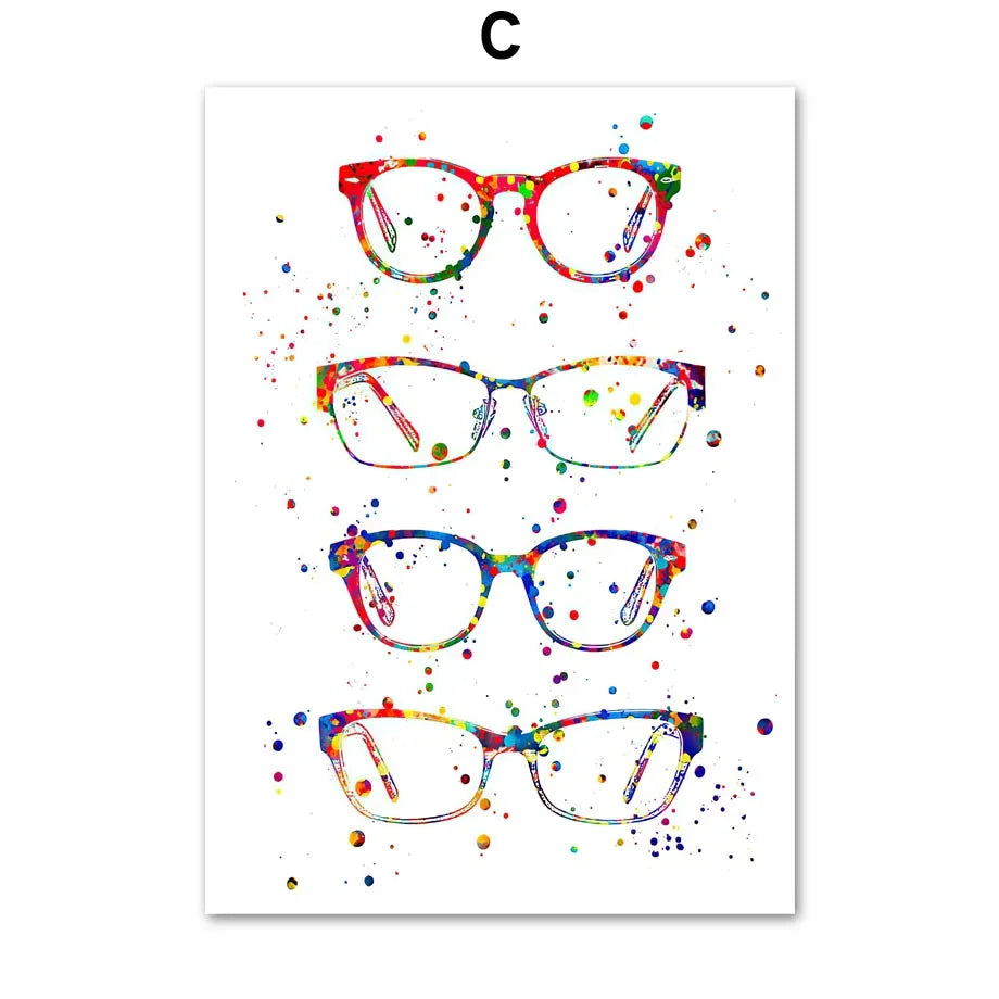 Vision Optometrist Eye Anatomy Doctor Optician Wall Art