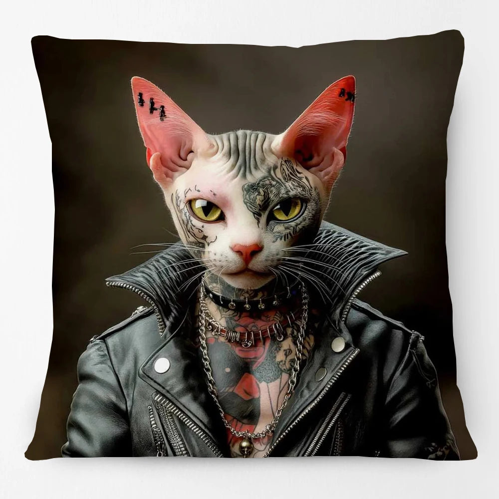 Cool Animals Portraits Cushion Cover