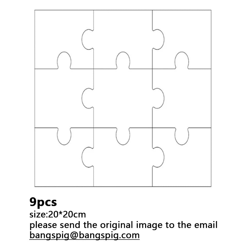 Photo Custom Wooden Personalized Square Puzzle