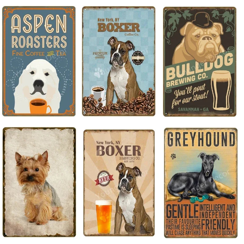 Funny Animals Pet Dogs Wall Decor Poster