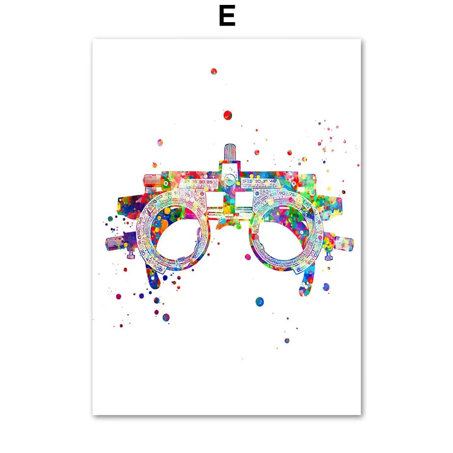Vision Optometrist Eye Anatomy Doctor Optician Wall Art