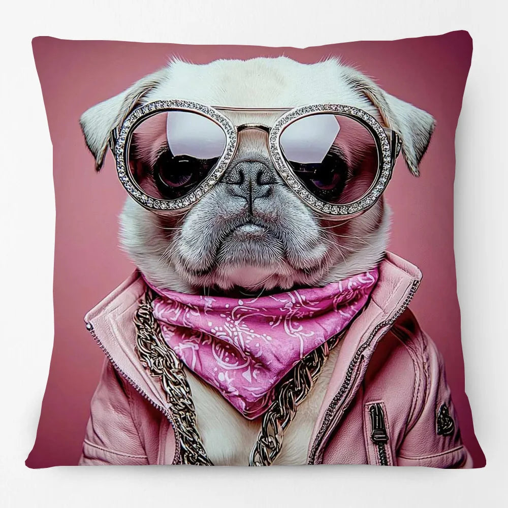 Cool Animals Portraits Cushion Cover