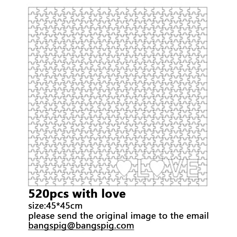 Photo Custom Wooden Personalized Square Puzzle
