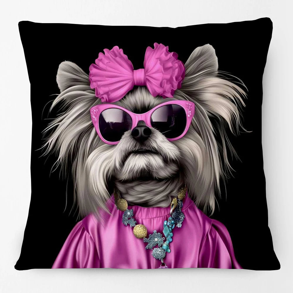 Cool Animals Portraits Cushion Cover