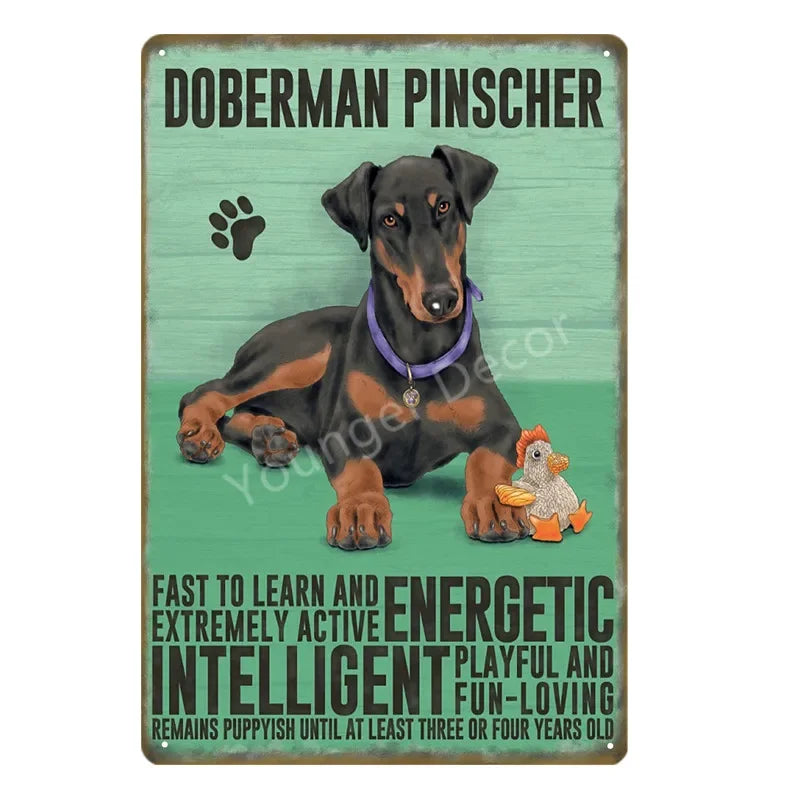 Funny Animals Pet Dogs Wall Decor Poster