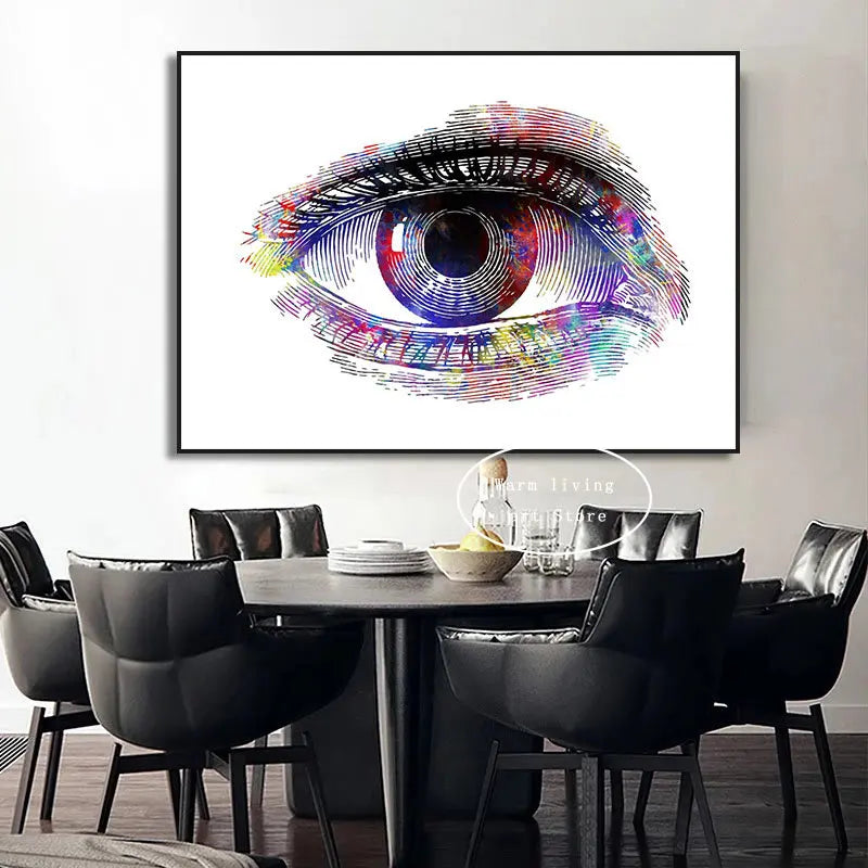 Optician human Eye Anatomy Art Canvas Painting