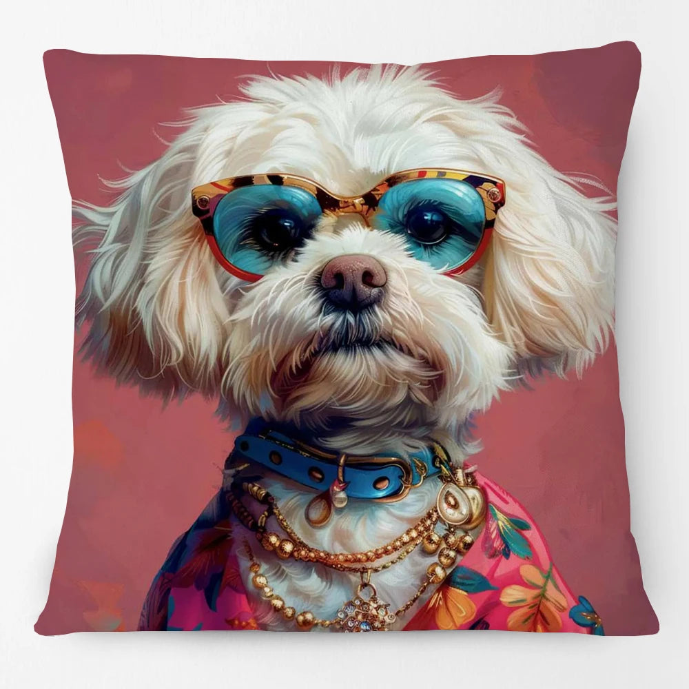 Cool Animals Portraits Cushion Cover