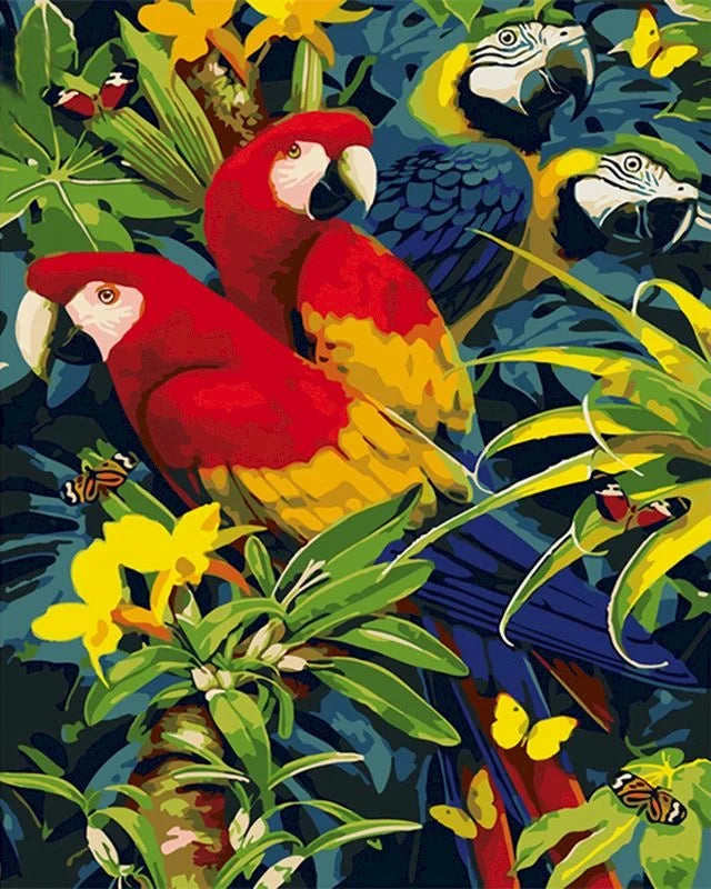 40x50cm Painting By Numbers Animals On Canvas