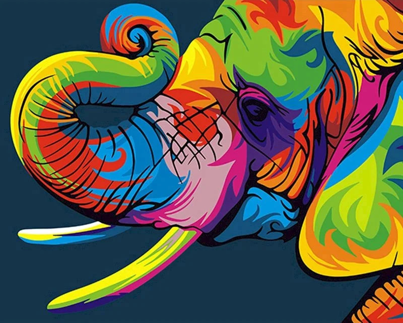 40x50cm Painting By Numbers Animals On Canvas