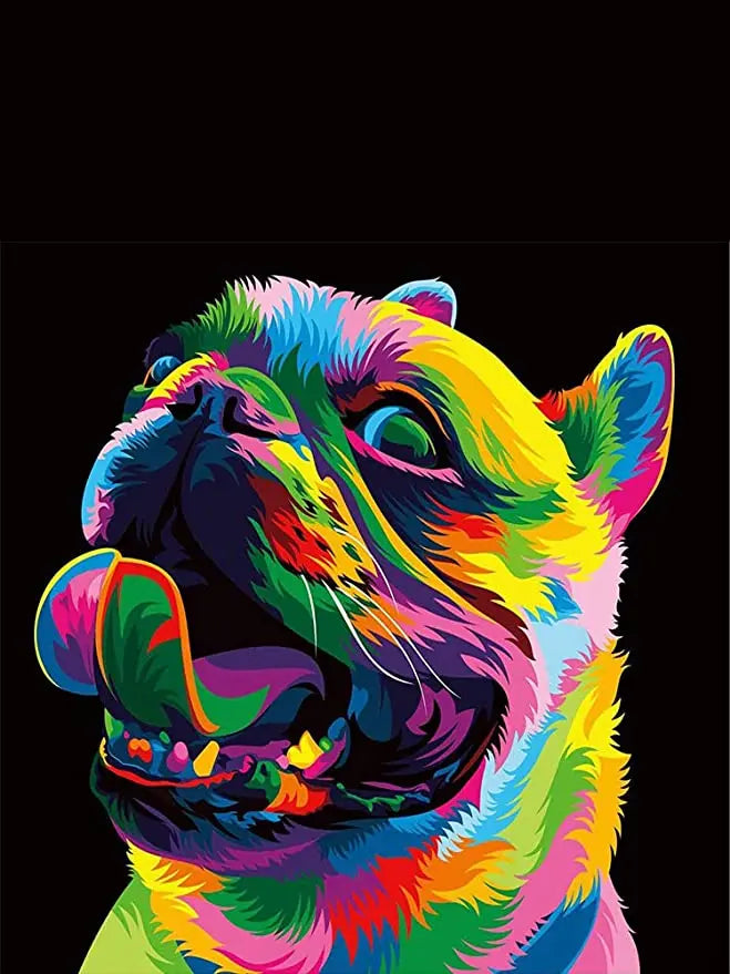 40x50cm Painting By Numbers Animals On Canvas