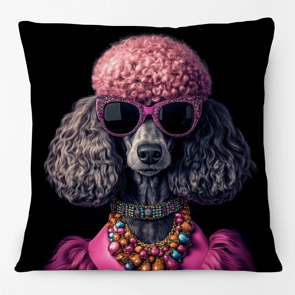 Cool Animals Portraits Cushion Cover