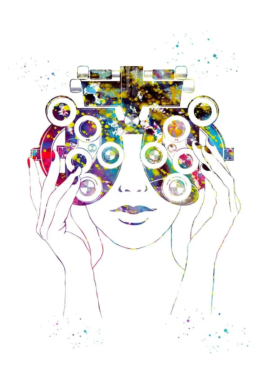 Optician human Eye Anatomy Art Canvas Painting