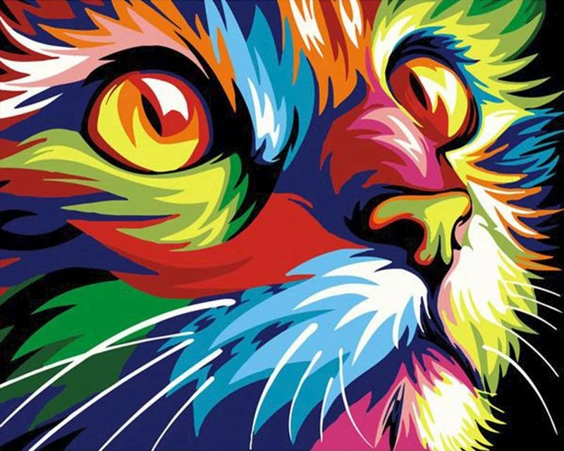 40x50cm Painting By Numbers Animals On Canvas