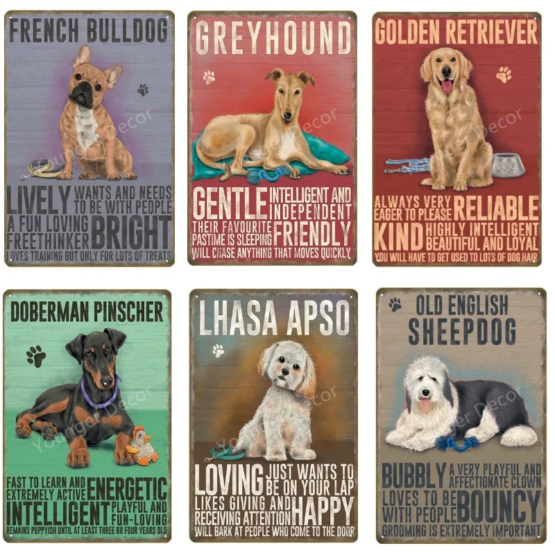 Funny Animals Pet Dogs Wall Decor Poster