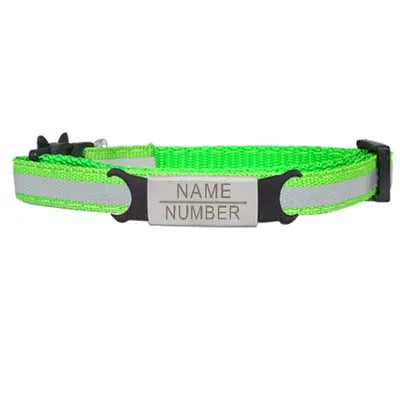 Custom Personalized Reflective Cat Collar