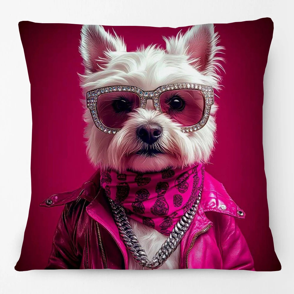 Cool Animals Portraits Cushion Cover