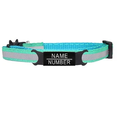 Custom Personalized Reflective Cat Collar