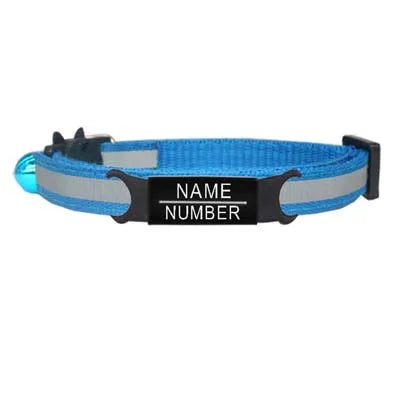 Custom Personalized Reflective Cat Collar